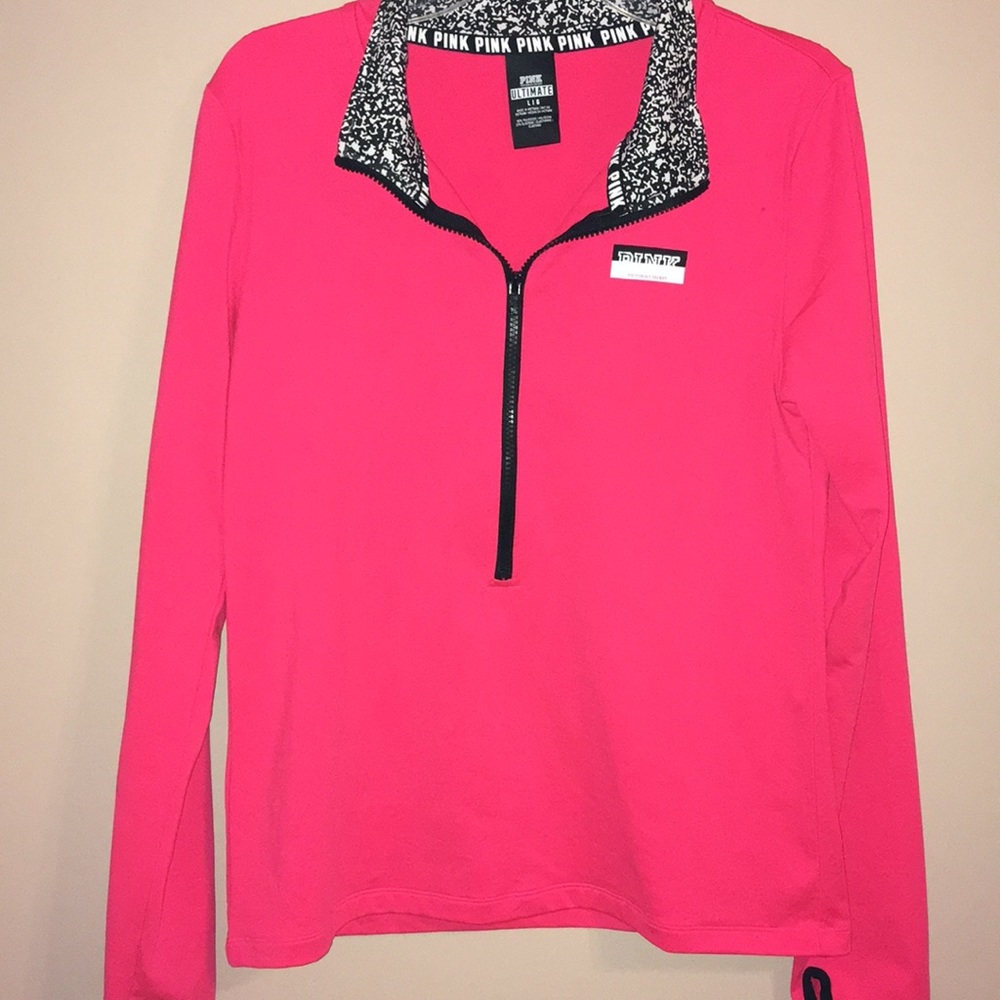 vs pink 1/2 zip jacket